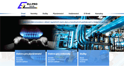 Desktop Screenshot of elipro.cz