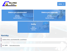 Tablet Screenshot of elipro.cz